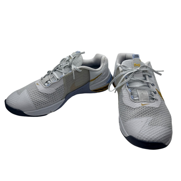 Nike Womens Size 10 Metcon 7 Pure Platinum Metallic Gold Coin - Picture 1 of 11